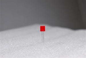 2.3mm x 8mm Rectangular Red Diffused LED